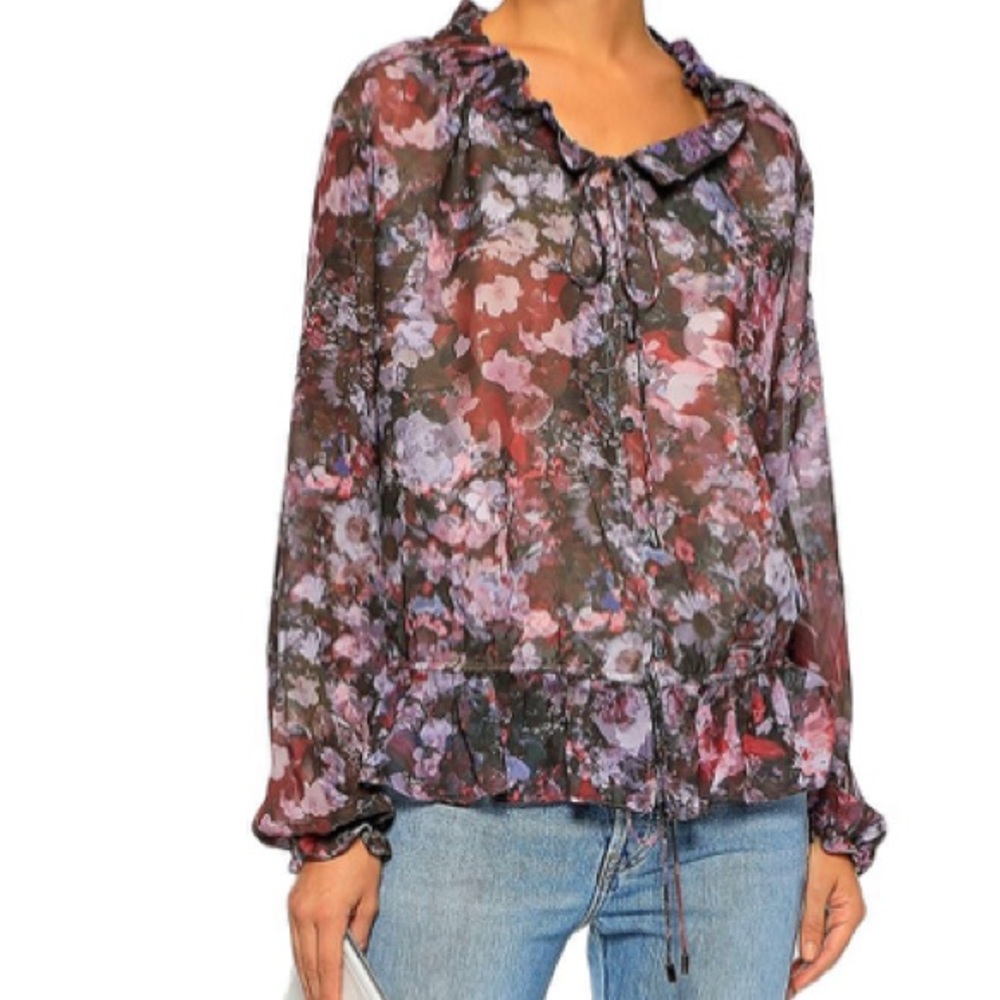 Floral Haute Hippie Blouse